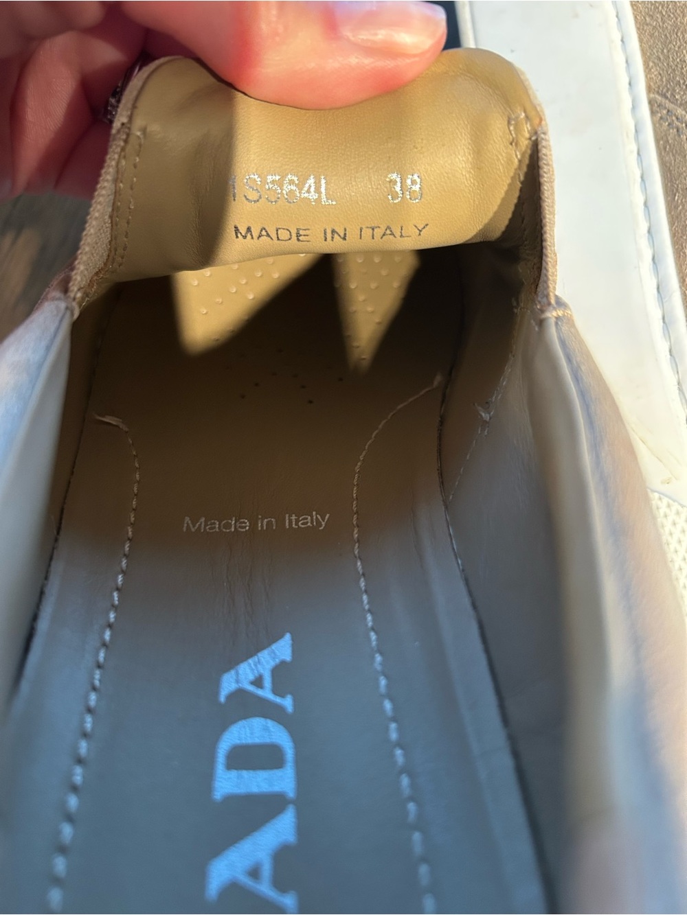 Prada Taupe Suede Slip-On Sneakers - Picture 16 of 16